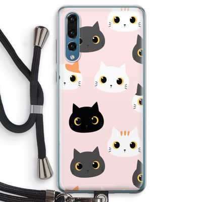 Katten: Huawei P20 Pro Transparant Hoesje met koord
