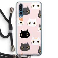 Katten: Huawei P20 Pro Transparant Hoesje met koord