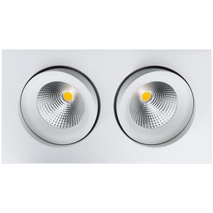 LED inbouwspot 2x 7W 3000K wit draai en kantelbaar vierkant Junistar Lux Square SG 902591
