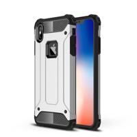TPU + PC Armor combinatie terug Cover Case voor iPhone XS Max (zilver) TPU + PC Armor combinatie terug Cover Case voor iPhone XS Max (zilver)