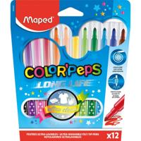 Maped Viltstift Color&apos;Peps 12 stiften in een kartonnen etui