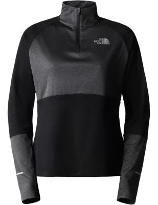 The North Face 1/4 Zip Run Heren Fleece TNF Black - Asphalt Grey Light Heather M