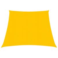 Zonnezeil 160 g/m 3/4x2 m HDPE geel