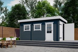 Interflex 3352 Garage 330x520 cm 40 mm vuren gecoat- Plat dak- - Interflex