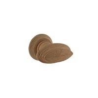Intersteel Knopkruk rand met rozet hout - thumbnail