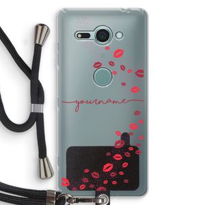 Kusjes: Sony Xperia XZ2 Compact Transparant Hoesje met koord