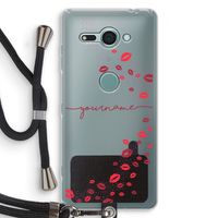 Kusjes: Sony Xperia XZ2 Compact Transparant Hoesje met koord