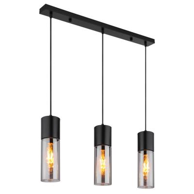Globo Strakke hanglampAnnika 3-lichts zwart - 21000-3HBN