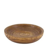 Schaal rond hout Ø35x7cm