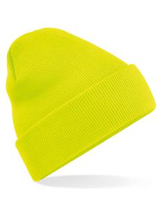 Beechfield CB45 Original Cuffed Beanie - Fluorescent Yellow - One Size