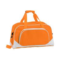 Sporttas of vrije tijd tas - oranje - 42 x 24 x 20 cm - 2 vakken - draagband