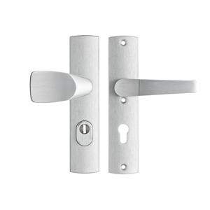 Veiligheidsbeslag Premium Wing-knop+kruk Arrow PC72 anti-kerntrek/omkeerbaar/242x52x13/alu. gesl. F1/SKG3