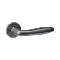 Intersteel Deurklink Q 03 op verdekt rozet PVD antraciet grijs - thumbnail