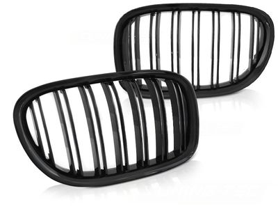 Tuning-Tec Grill BMW F01 09-07 12 DUBLE BAR GLANZEND ZWART