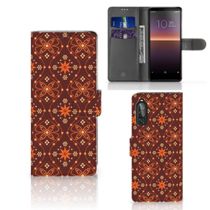 Sony Xperia 10 II Telefoon Hoesje Batik Brown