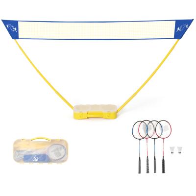 Draagbaar Badminton Net met Opberg Onderkant 2 Rackets en 2 Badminton 3M x 1,5M Badminton Net voor Badminton Snelle Opstelling