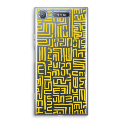 Majorelle Blue Print: Sony Xperia XZ1 Transparant Hoesje