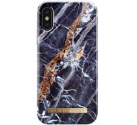 iDeal of Sweden Fashion Case iPhone X / XS Midnight Blauw Marble