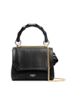 Lancel sac en cuir à patch logo - Noir