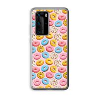 Pink donuts: Huawei P40 Pro Transparant Hoesje