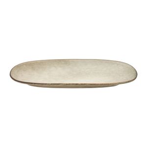 Bord ovaal Toscane - grijs - 25.5x12 cm
