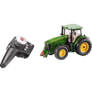 Siku John Deere 8345R Tractor op afstand bestuurbaar 1:32 inclusief controller metaal/kunststof groen werkt op batterijen compatibel met onderdelen