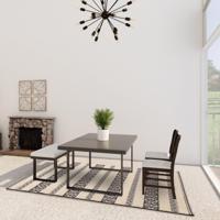 Easy Living - Vloerkleed Monty MN03 Black/Cream Stripe -