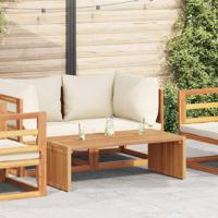 Tuin Bijzettafel Bruin 110 x 55 x 35.5 cm Massief teakhout