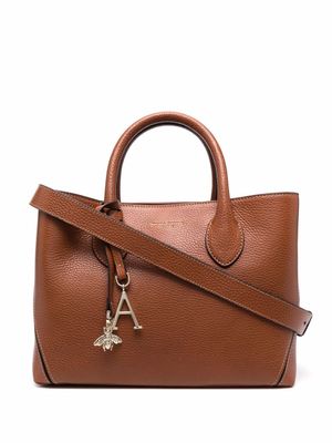 Aspinal Of London sac à main Midi London en cuir grainé - Marron