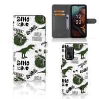 Telefoonhoesje | Met pasjeshouder | voor Nokia XR21 Dinosaurus