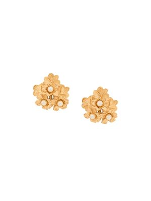 Nina Ricci Pre-Owned puces d'oreilles à détails de perles artificielles
