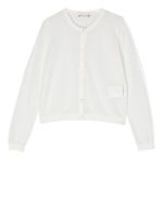 Bonpoint cardigan Clarisse en maille pointelle - Blanc