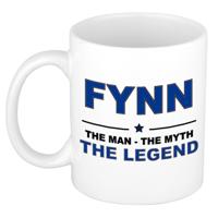 Fynn cadeau mok - man myth legend - naam koffiemok - 300 ml - collega - vaderdag