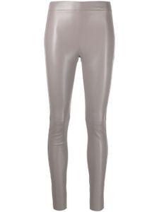 JOSEPH legging en cuir - Gris