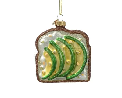 Kerstornament Avocado Toast 1st