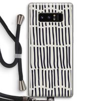 Moroccan stripes: Samsung Galaxy Note 8 Transparant Hoesje met koord Moroccan stripes: Samsung Galaxy Note 8 Transparant Hoesje met koord