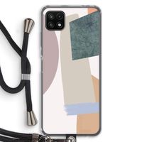 Lindo: Samsung Galaxy A22 5G Transparant Hoesje met koord