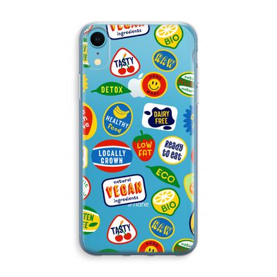Fruitsticker: iPhone XR Transparant Hoesje