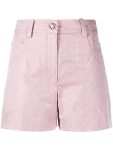 SHIATZY CHEN short en jean à paillettes - Rose