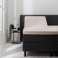 Splittopper Hoeslaken - Luna Stretch - 2-PACK - 140 160x200 Cm - 140x200cm - Zand - Luna Bedding - Dekbed-Discounter.nl