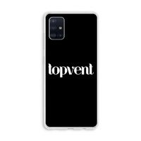 Topvent Zwart: Galaxy A51 4G Transparant Hoesje