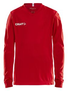 Craft 1906886 Squad Solid Jersey LS JR - Bright Red - 134/140