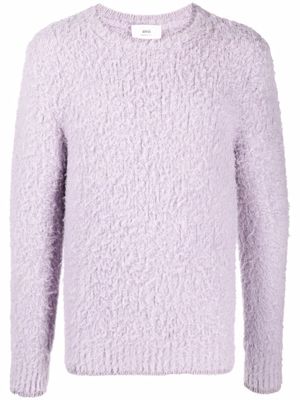 AMI Paris pull à encolure ras du cou - Violet