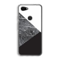 Combinatie marmer: Google Pixel 3a Transparant Hoesje