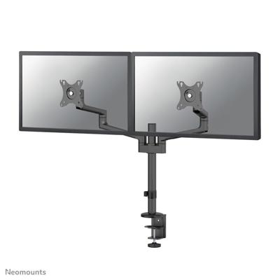 Neomounts ds60-425bl2 desk monitor arm, clamp/grommet, 17" - 27", 8 kg, 100x100 mm, black
