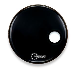 Aquarian Regulator small offset zwart bassdrumvel 18 inch