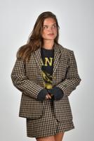 Ganni blazer W0426 chicory coffee