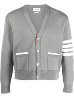 Thom Browne cardigan à détails 4 bandes signature - Gris - thumbnail