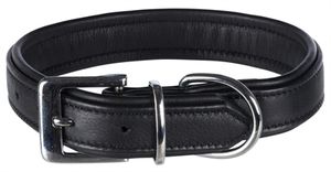 TRIXIE HALSBAND HOND ACTIVE COMFORT LEER ZWART 47-54X3,5 CM