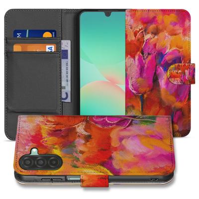 Samsung Galaxy A17 | Bookcase | Hoesje Tulips Met 3 Pasjes Kleurig